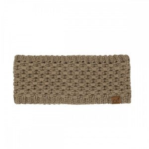 CC Cross Cell Stitch Knit Headwrap – Cozy Winter Ear Warmer