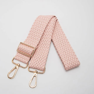Bella Woven Bag Strap Pink