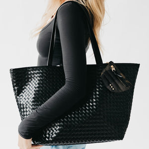 Woven Tiffany Organizer Tote Bag