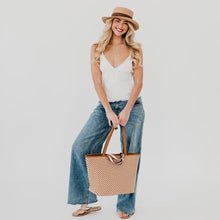 Load image into Gallery viewer, Woven Tiffany Organizer Tote Bag-Tote Bag-Pretty Simple
