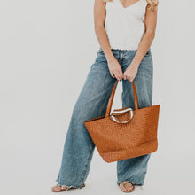 Load image into Gallery viewer, Woven Tiffany Organizer Tote Bag-Tote Bag-Pretty Simple
