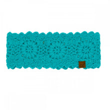 Load image into Gallery viewer, CC Flower Crocheted Headwrap – Cozy One Size Winter Ear Warmer
