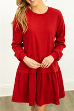 Load image into Gallery viewer, Grace + Emma Waffle Knit Long-Sleeve Dress
