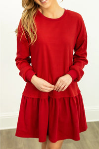 Grace + Emma Waffle Knit Long-Sleeve Dress
