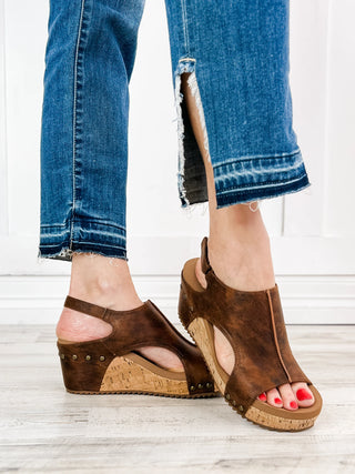 Corkys Carley Wedge Washed Cognac