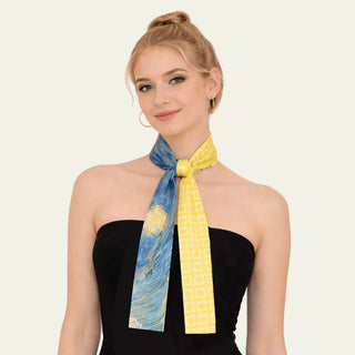 WLLS178 Amerie Rectangle Skinny Scarf
