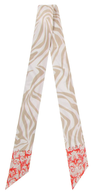Graphic Pattern Skinny Scarf