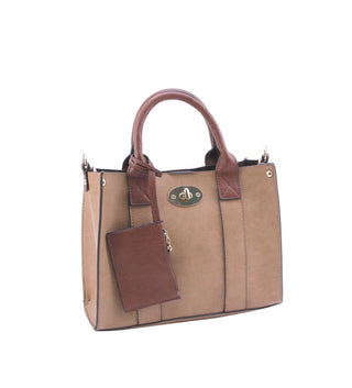 Cameran 3-in-1 Boxy Satchel & Crossbody Stone