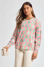 Load image into Gallery viewer, Dear Scarlett Christmas Sweater- Pink Christmas Trees
