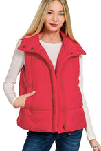 Load image into Gallery viewer, Zenana High Neck Puffer Vest
