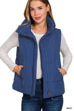 Load image into Gallery viewer, Zenana High Neck Puffer Vest
