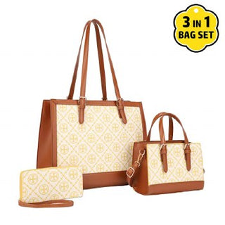 Geometric 3 in 1 Handbag Set